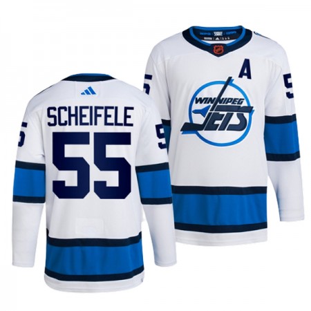 Winnipeg Jets Trikot Mark Scheifele 55 Adidas 2022-23 Weiss Reverse Retro 2.0 Authentic - Herren